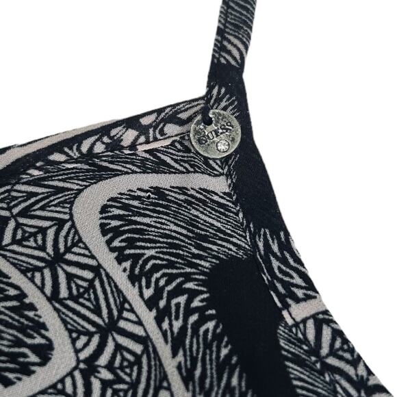 GUESS Sexy Adjustable Spaghetti Cami Tank Top Open Blouse SZ XS LAYERED FRONT - Picture 2 of 12